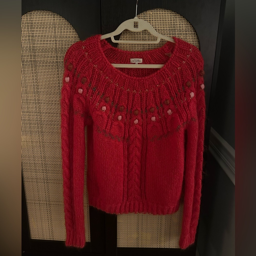 By Timo Red Sweater - Size Medium